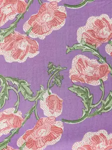 RANGMANCH BY PANTALOONS Women Purple Floral Printed Floral Kurta