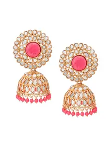 aadita Gold-Toned Jhumkas Earrings