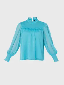 Vero Moda Blue Blouson Top
