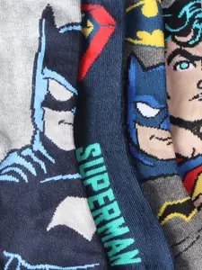 Bonjour Boys Pack of 4 Superman & Batman Above Ankle Socks