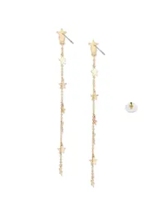 AMI Gold-Toned Contemporary Stars Drop Earring