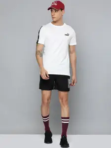 Puma Men Regular Fit Brand Logo Printed Pure Cotton  T-shirt