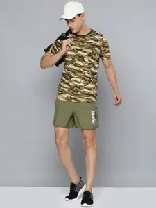 Puma Camouflage Printed Pure Cotton Regular Fit T-shirt