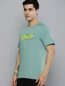 one8 x PUMA Men DryCELL Brand Logo Printed Virat Kohli Active Training Slim Fit T-shirt