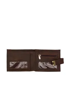 Provogue Men Brown Two Fold Wallet