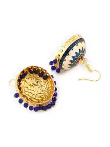 Yellow Chimes Set of 2 Multicolored  Meenakari Jhumka Earrings