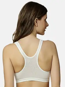 Triumph Beginner Bra 66 Crop Top Wireless Non Padded Full Coverage and Medium Support Cotton Bra