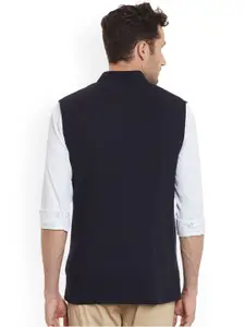 Hypernation Navy Nehru Jacket