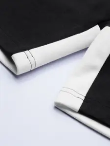 one8 x PUMA Men Black & White Colourblocked Slim Fit Virat Kohli Sports Shorts