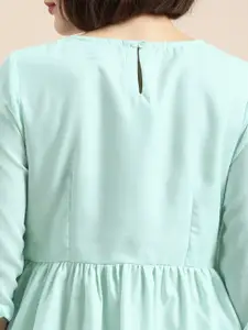 Anouk Women Blue Ethnic A-Line Dress