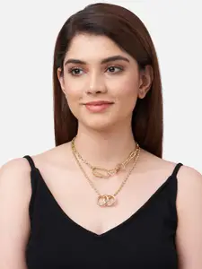 20Dresses Women Multi-Layered Gold-Toned Necklace