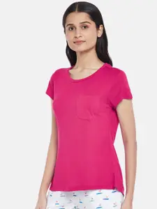 Dreamz by Pantaloons Pink Knitted Lounge tshirt