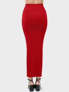 Amante Red Solid Saree Shapewear