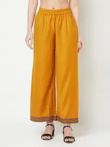 Safaa Women Mustard Woven Design Wool Unstitched Dress Material