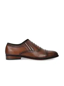 LA BOTTE Men Brown Solid Leather Formal Brogues