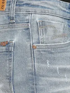 SPYKAR Men Blue Low-Rise Low Distress Heavy Fade Pure Cotton Jeans