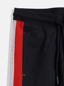 Monte Carlo Boys Navy Blue Solid Three-Fourth Cotton Regular Shorts