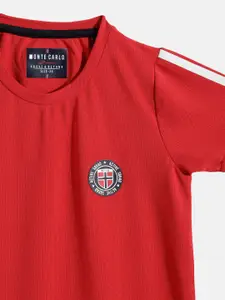 Monte Carlo Boys Red Solid T-shirt