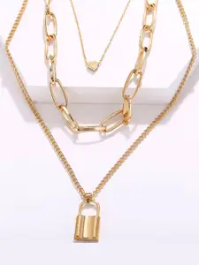 Vembley Set Of 2 Gold-Toned Layered Necklace