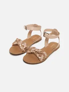 ALDO Women Beige Open Toe Flats