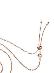 SWAROVSKI White & Gold-Toned Rose Gold-Plated Necklace