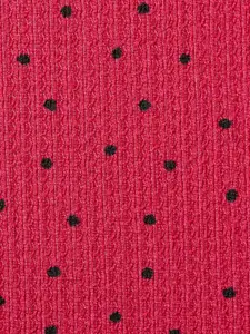 Honey by Pantaloons Pink Fit & Flare Polka Dots Printed Dress