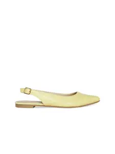 Forever Glam by Pantaloons Woman Yellow Mules Flats