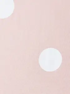 People Women Pink & White Printed Round Neck Regular Pure Cotton Crop Top