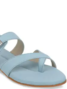 ICONICS Women Blue One Toe Flats