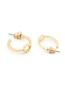 AMI Set of 12 Gold-Plated Contemporary Hoop & Half Hoop Earrings