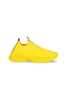 London Rag Women Yellow Mesh Active Running Non-Marking Shoes