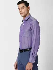 Peter England Men Lavender Slim Fit Formal Shirt