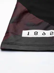 Reebok Men Black Pure Cotton Brand Logo Printed Detail Training T-shirt