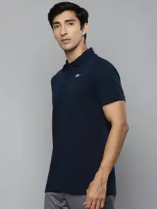 Reebok Men Navy Blue Windsurfer X Polo Speedwick Training T-shirt