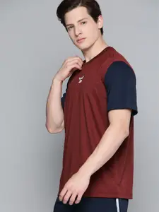 Reebok Men Maroon Vector Training Sustainable Speedwick T-shirt