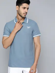 Reebok Classic Men Blue WCE Polo T-shirt
