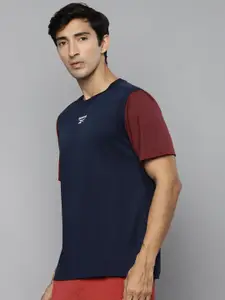 Reebok Men Navy Blue Vector Speedwick Training T-shirt