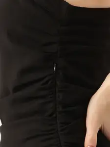 FOREVER 21 Ruched One Shoulder Sheath Dress