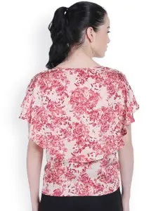 Style Quotient Women Pink Printed Cape Top