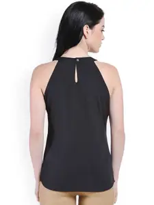 Style Quotient Women Black Solid Regular Top