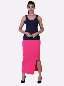 LAASA  SPORTS LAASA SPORTS Women Pink Solid Pencil Skirt