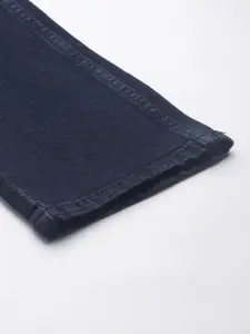 WROGN Men Navy Blue Slim Fit Stretchable Jeans