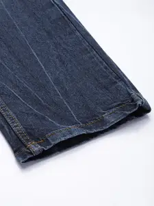 WROGN Men Blue Slim Fit Heavy Fade Stretchable Jeans