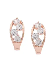 AMI Rose Gold Plated Contemporary Studs Earrings