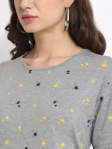 MACK JONNEY Women Grey Pack of 3 Printed T-shirt