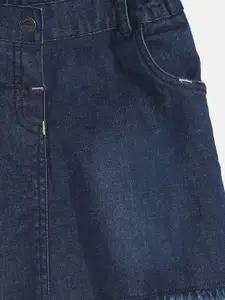 MINI KLUB Infant Girls Blue Solid A-Line Knee-Length Skirt