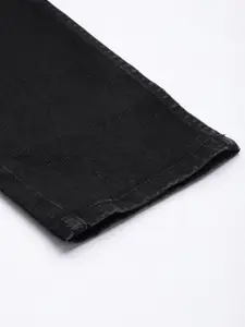 WROGN Men Black Slim Fit Mid-Rise Clean Look Stretchable Jeans