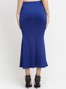 Sugathari Women Blue Solid Saree Shapewear