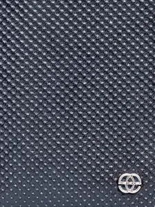 Eske Men Navy Blue Textured Leather Three Fold Wallet