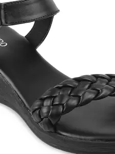 Metro Black Wedge Heels